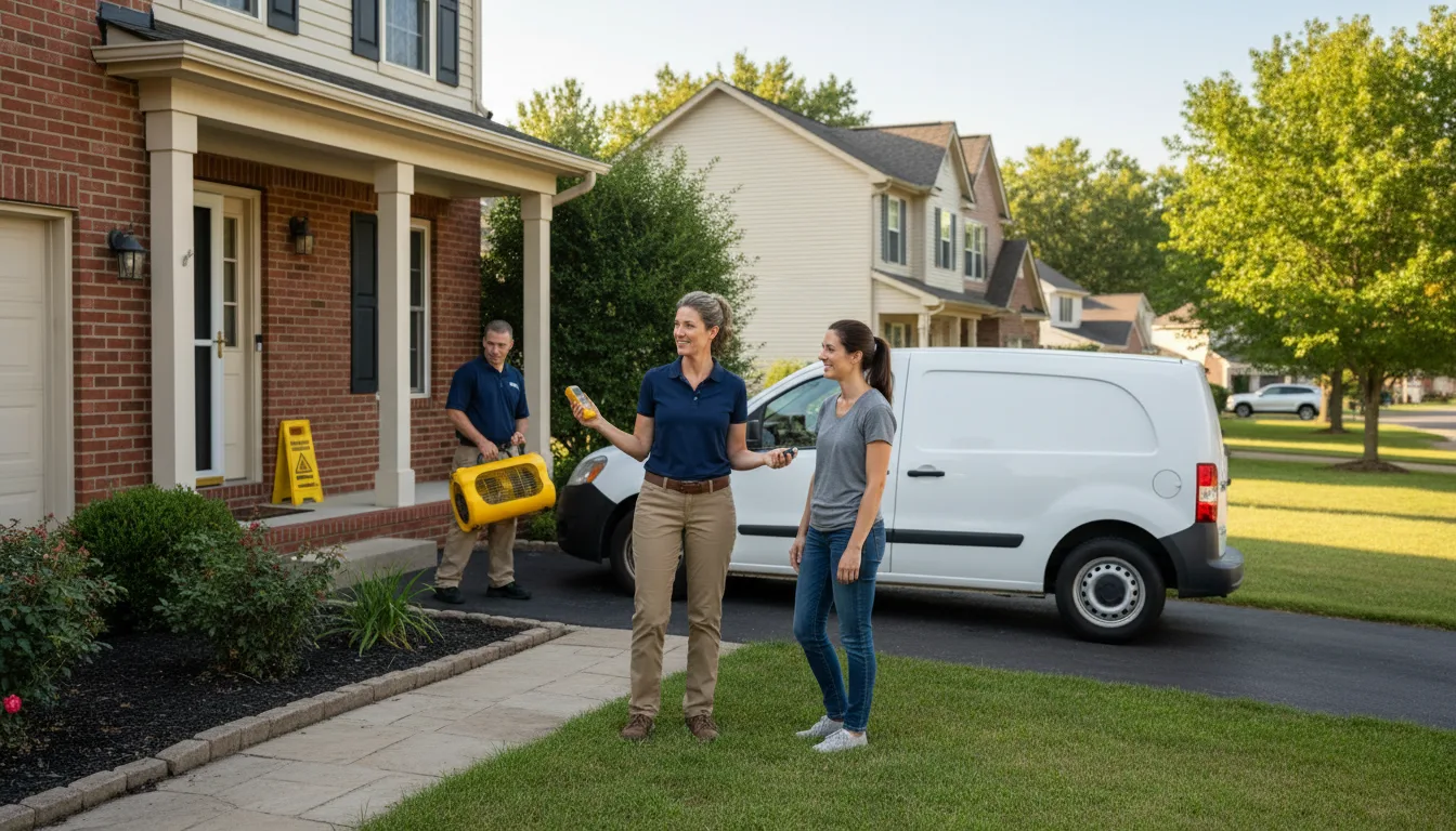Residential water damage restoration in Black Mountain, NC